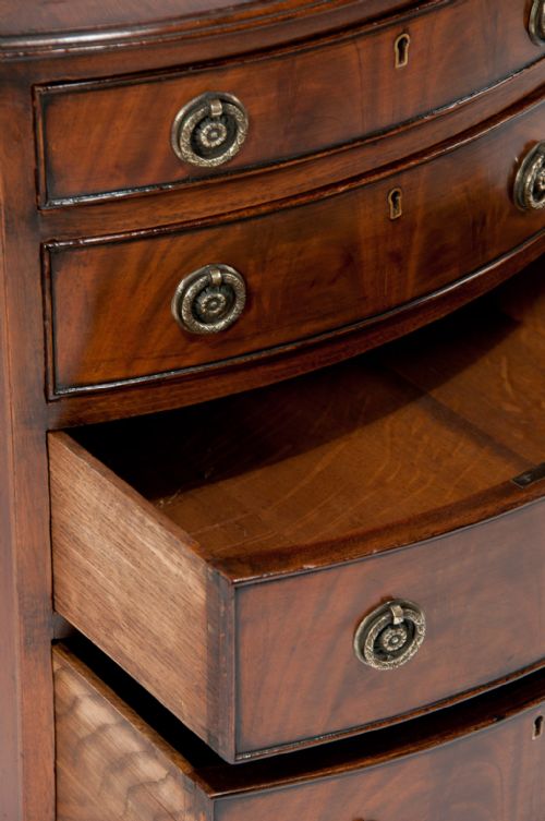 fig 4. A Quality Antique Mahogany Chest of Drawers