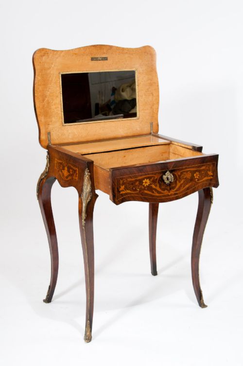 fig 5. Exceptional French 19th Century Marquetry Dressing Table