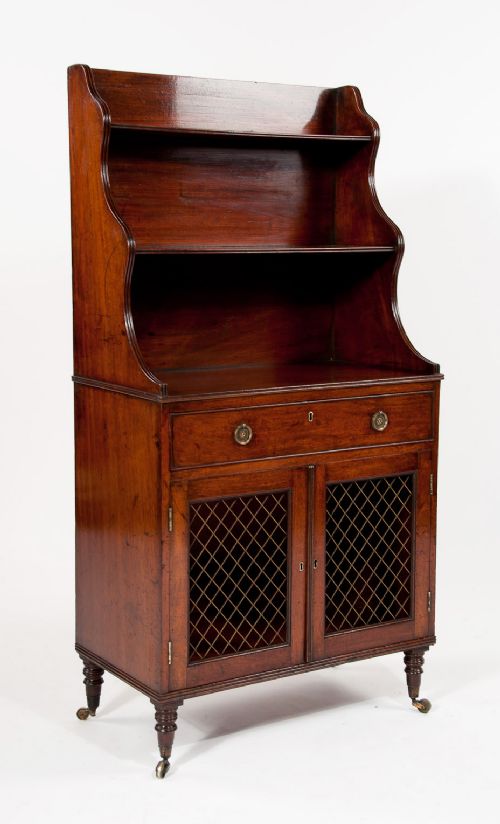 fig 2. A Wonderful Sheraton Waterfall Bookcase With Provenance