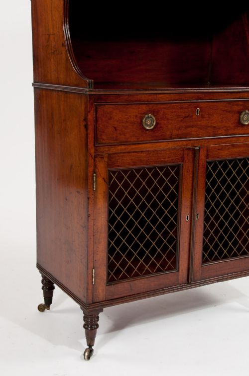 fig 4. A Wonderful Sheraton Waterfall Bookcase With Provenance