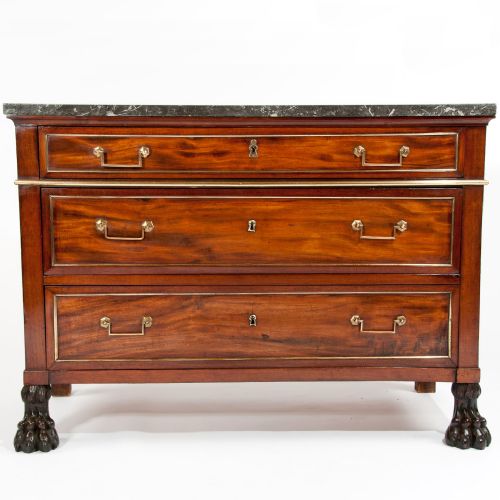 Quality Antique French Mahogany Commode 18th Century