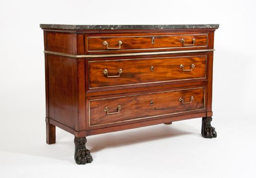 fig 1. Quality Antique French Mahogany Commode 18th Century