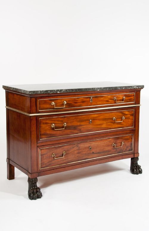 fig 2. Quality Antique French Mahogany Commode 18th Century