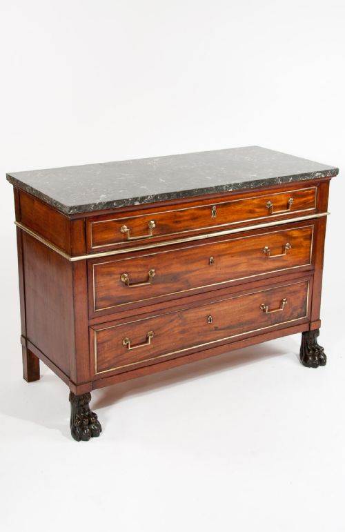 fig 3. Quality Antique French Mahogany Commode 18th Century
