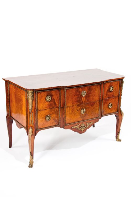fig 2. Fine Quality 19th Century Flame Mahogany Commode