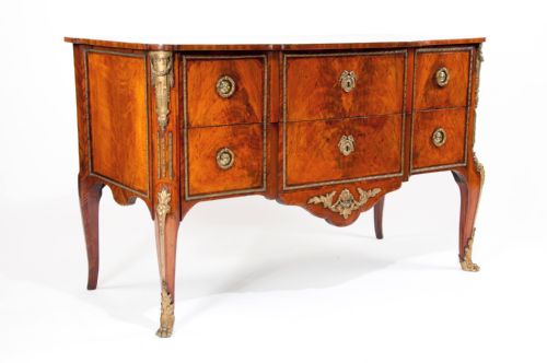 fig 3. Fine Quality 19th Century Flame Mahogany Commode