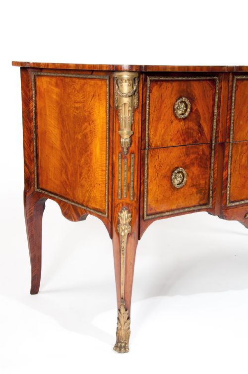 fig 4. Fine Quality 19th Century Flame Mahogany Commode