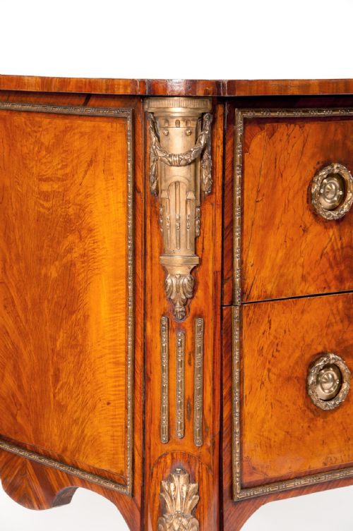 fig 5. Fine Quality 19th Century Flame Mahogany Commode