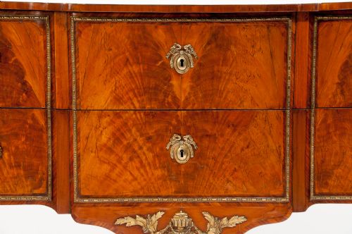 fig 8. Fine Quality 19th Century Flame Mahogany Commode