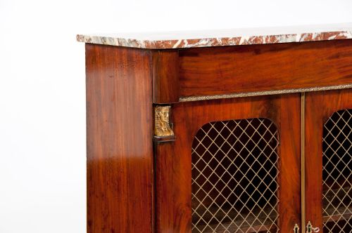 fig 3. Superb Regency Mahogany Marble Topped Chiffonier