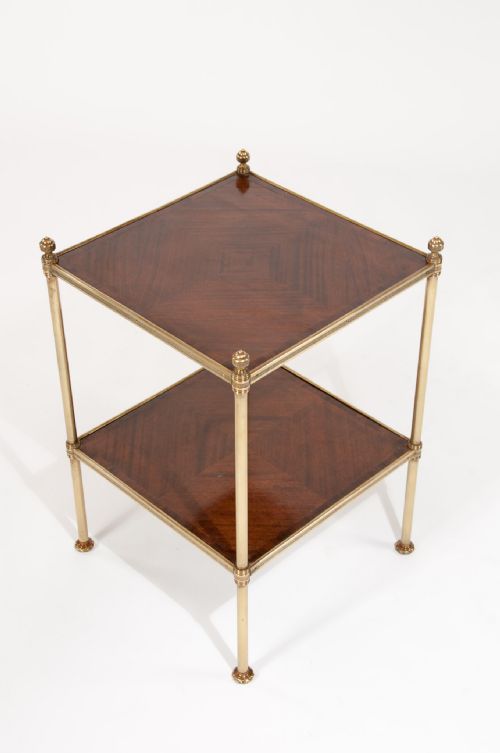 fig 2. Edwardian Two Tier Brass And Kingwood Etagere