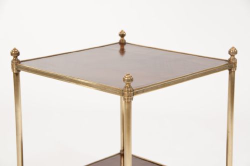 fig 4. Edwardian Two Tier Brass And Kingwood Etagere