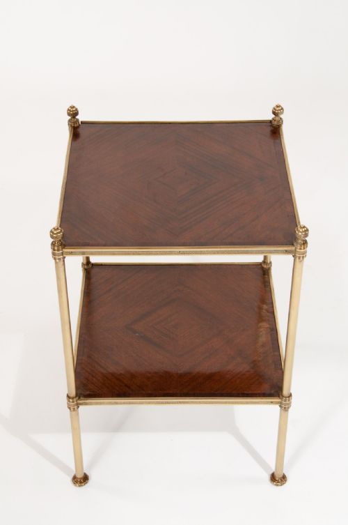 fig 6. Edwardian Two Tier Brass And Kingwood Etagere