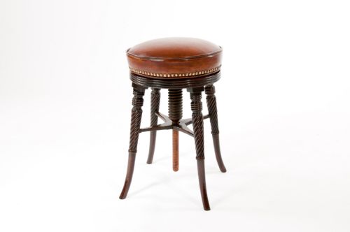 fig 2. A Fine Regency Mahogany Adjustable Piano Stool