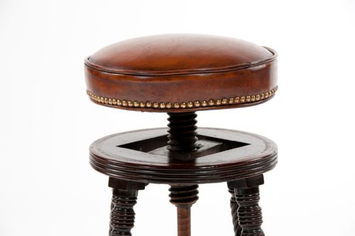 fig 8. A Fine Regency Mahogany Adjustable Piano Stool