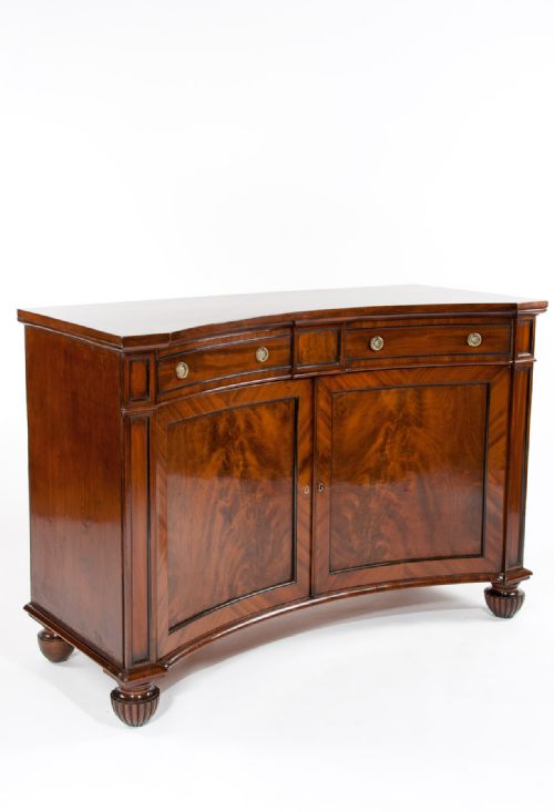 Regency Concave Two Door Sideboard Cabinet