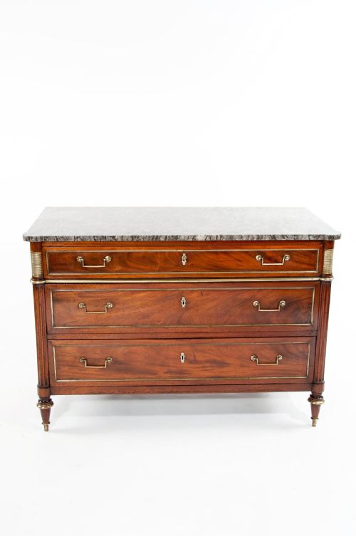 fig 8. Fine 18th Century Mahogany Directoire Commode