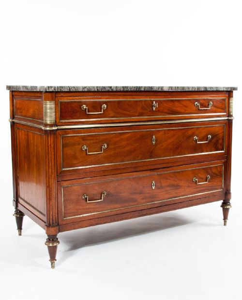 Fine 18th Century Mahogany Directoire Commode
