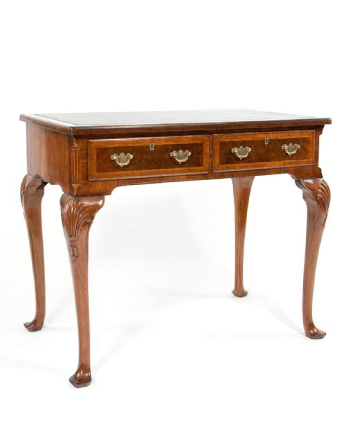 Quality Antique Burr Walnut Lowboy / Desk