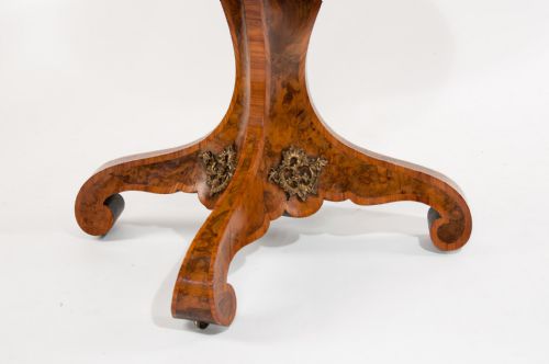 fig 5. 19th Century Burr Walnut Shaped Center Table