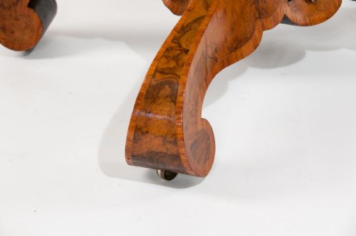 fig 6. 19th Century Burr Walnut Shaped Center Table