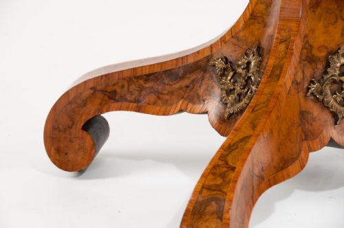 fig 7. 19th Century Burr Walnut Shaped Center Table