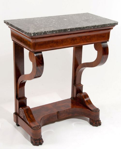 French Louis Philippe Mahogany Console Table