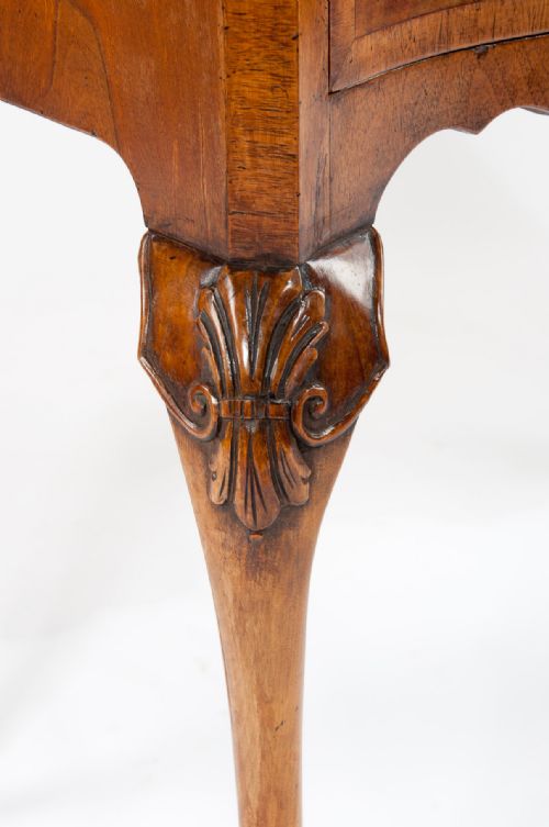 fig 5. Quality Antique Walnut Serpentine Lowboy