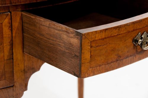 fig 7. Quality Antique Walnut Serpentine Lowboy