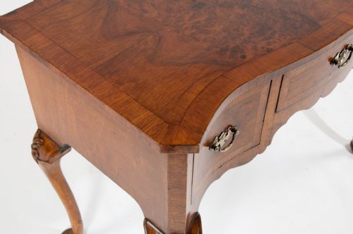 fig 8. Quality Antique Walnut Serpentine Lowboy