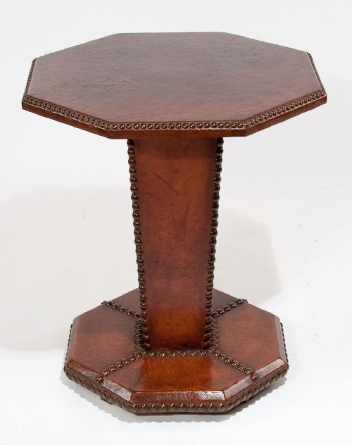 fig 2. Art Deco French Leather Side Table