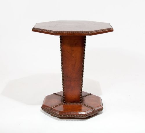fig 3. Art Deco French Leather Side Table