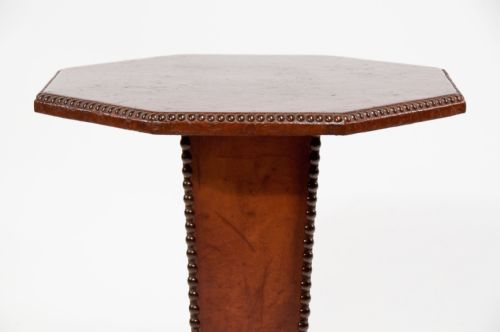 fig 6. Art Deco French Leather Side Table