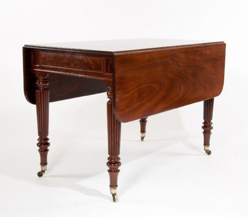 fig 1. Large Gillows Regency Antique Pembroke Dining Table
