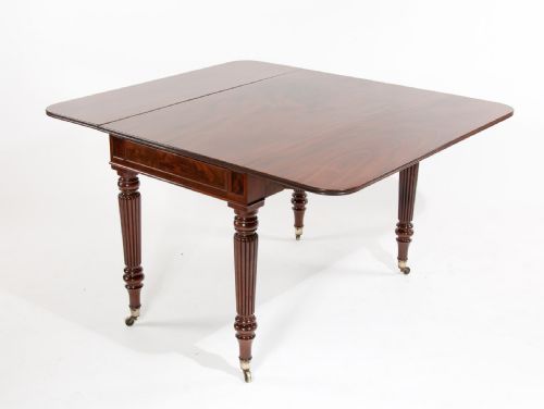 fig 3. Large Gillows Regency Antique Pembroke Dining Table