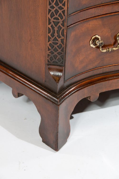 fig 3. Antique Mahogany Serpentine Chest of Drawers