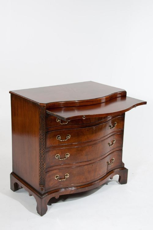 fig 6. Antique Mahogany Serpentine Chest of Drawers