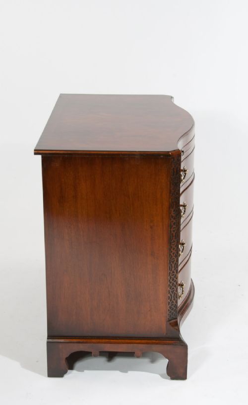 fig 11. Antique Mahogany Serpentine Chest of Drawers