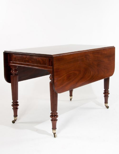 Large Gillows Regency Antique Pembroke Dining Table