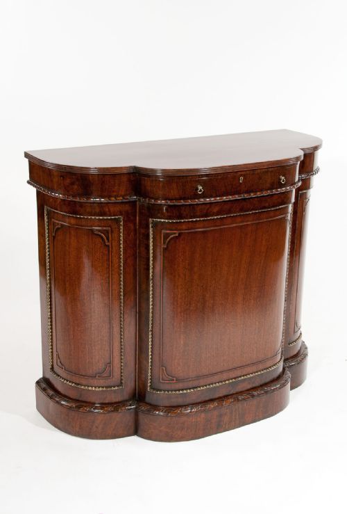 fig 1. 19th Century Shaped Side Cabinet Chiffonier