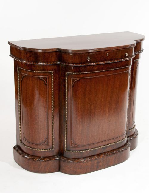 19th Century Shaped Side Cabinet Chiffonier