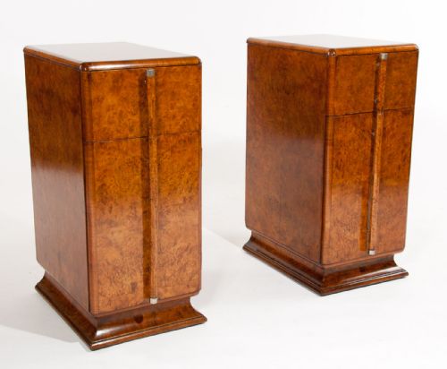 fig 2. Quality Pair of Art Deco Bedside Cabinets