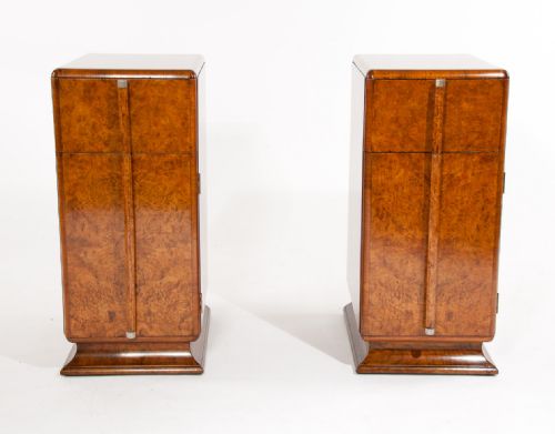 fig 3. Quality Pair of Art Deco Bedside Cabinets