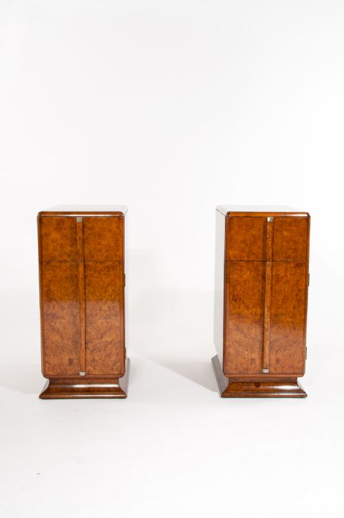 fig 4. Quality Pair of Art Deco Bedside Cabinets