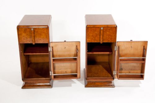 fig 5. Quality Pair of Art Deco Bedside Cabinets