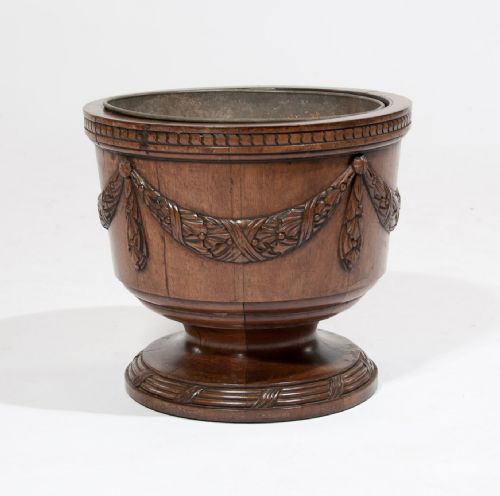 fig 1. Quality 19th C Walnut Wine Cooler Jardiniere