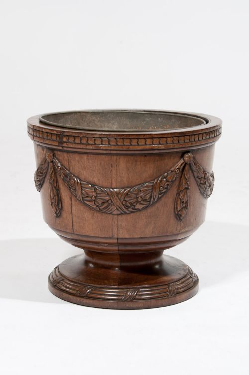 fig 2. Quality 19th C Walnut Wine Cooler Jardiniere