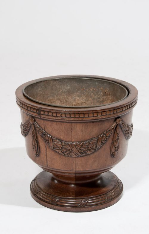 fig 3. Quality 19th C Walnut Wine Cooler Jardiniere