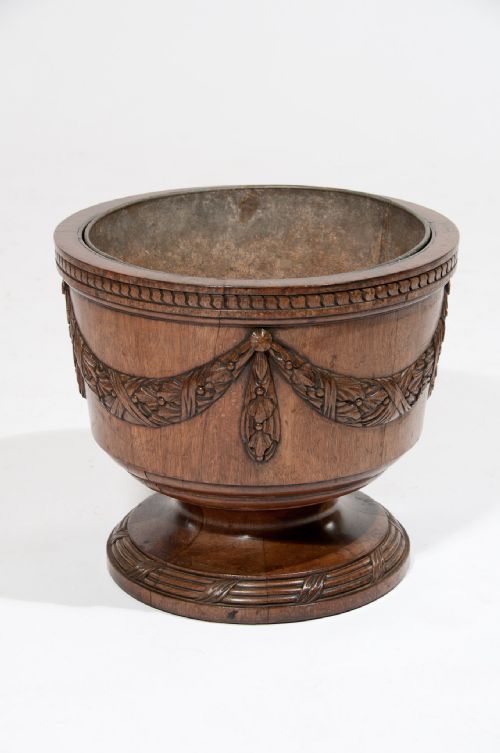 fig 5. Quality 19th C Walnut Wine Cooler Jardiniere
