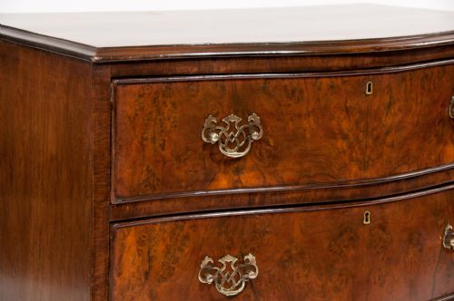 fig 3. Antique Serpentine Walnut Chest of Drawers